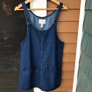 Pinafore/Overall Denim Dress
